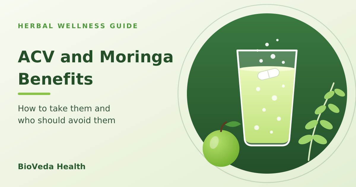 Apple Cider Vinegar and Moringa Benefits, How to Take, and Who Should Avoid It